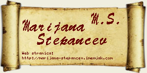 Marijana Stepančev vizit kartica